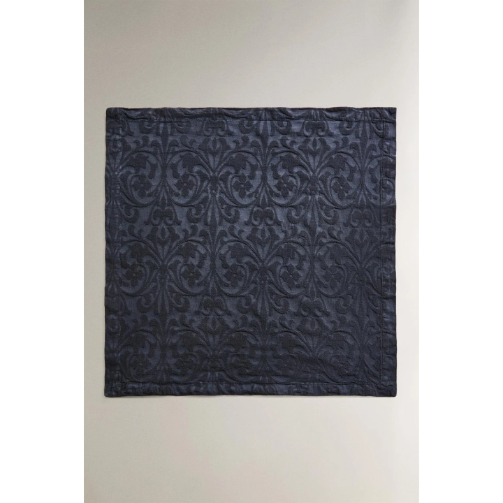 Набор из двух хлопковых салфеток с цветочным жаккардовым узором