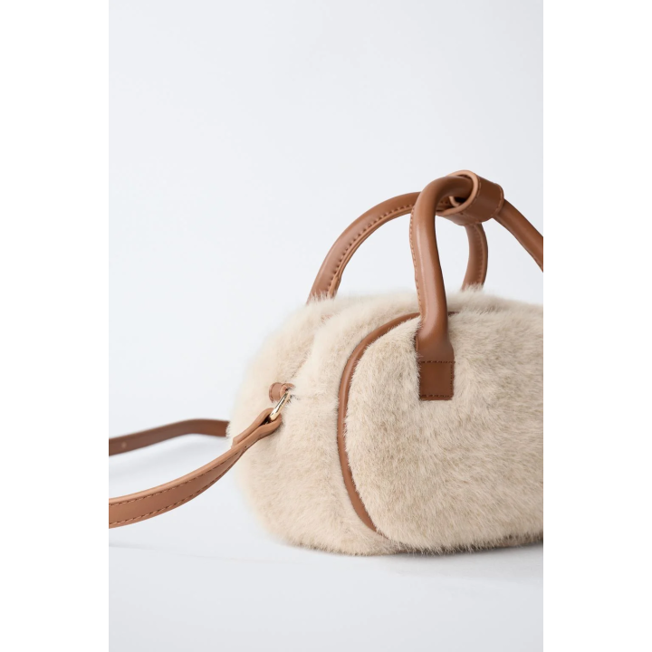 СУМКА-БОУЛИНГ МЕХОВАЯ