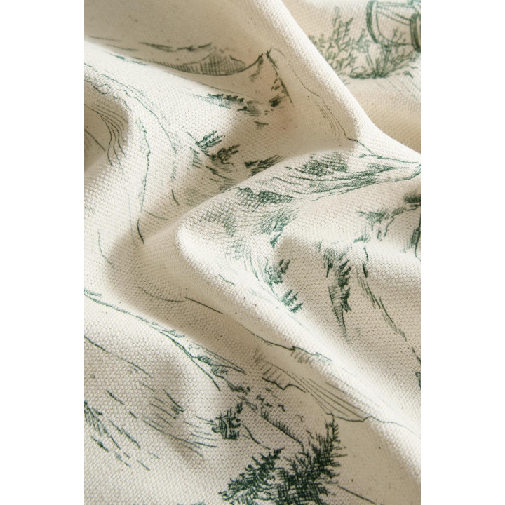 Хлопковая рождественская скатерть toile de jouy