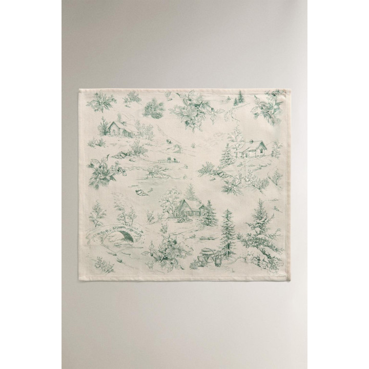 Набор хлопковых рождественских салфеток toile de jouy (набор из 2 шт.)