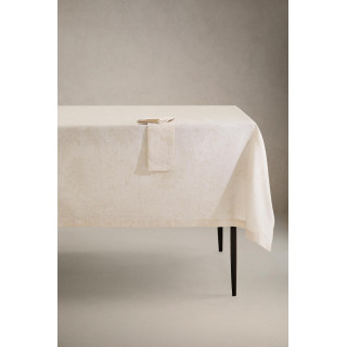 Тканевая новогодняя скатерть с цветочным узором zara