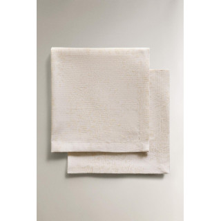 Набор из рамочных хлопковых рождественских салфеток с цветочным узором (набор из 2)