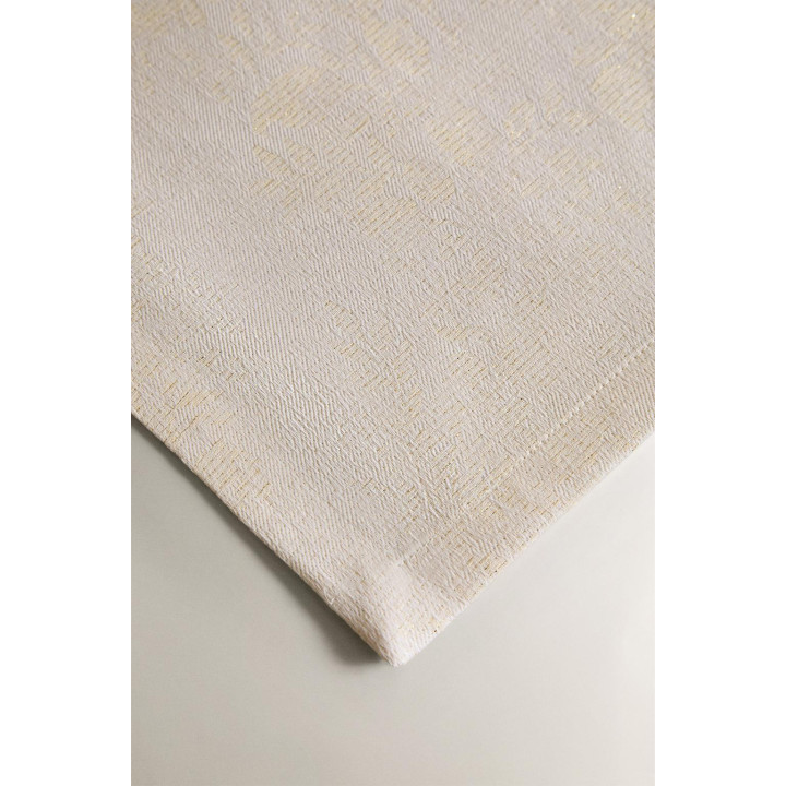 Набор из рамочных хлопковых рождественских салфеток с цветочным узором (набор из 2)