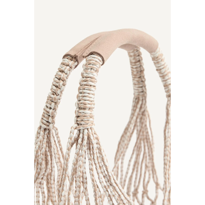 Сумка-шоппер с плетеной отделкой 15