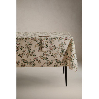 Хлопковый рождественский скатерть с принтом ветки