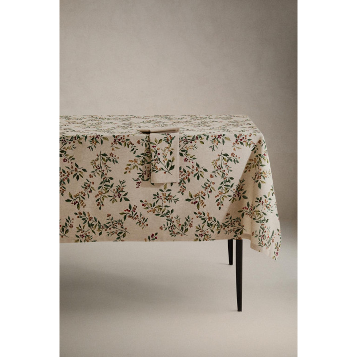 Хлопковый рождественский скатерть с принтом ветки