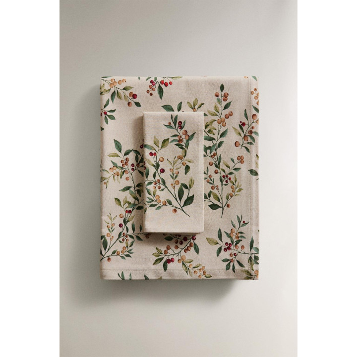 Хлопковый рождественский скатерть с принтом ветки