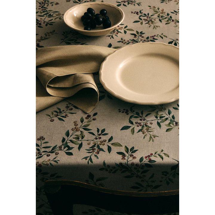 Хлопковый рождественский скатерть с принтом ветки