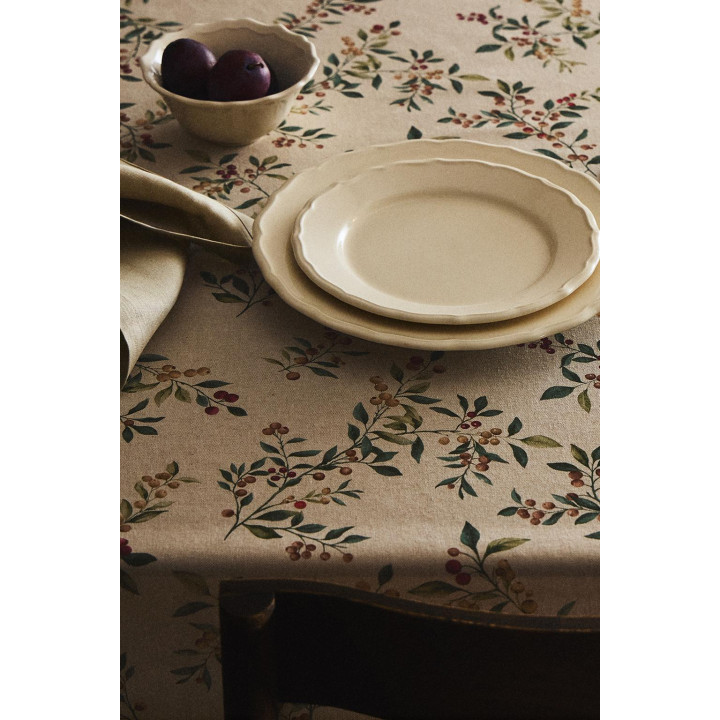 Хлопковый рождественский скатерть с принтом ветки