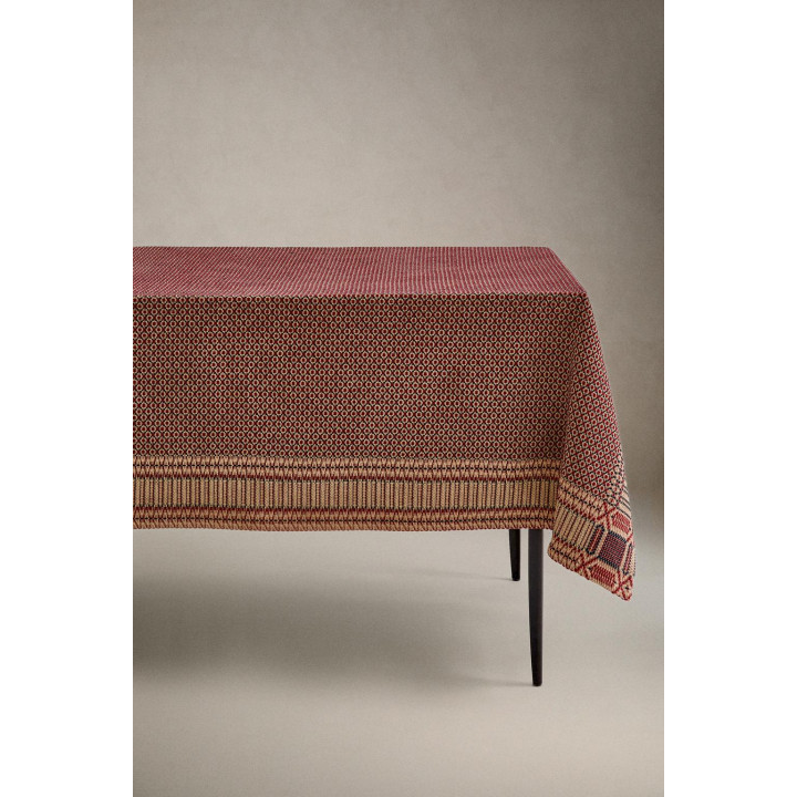 Хлопковая геометрическая рождественская скатерть