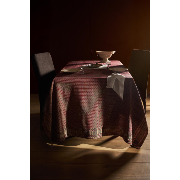Хлопковая геометрическая рождественская скатерть