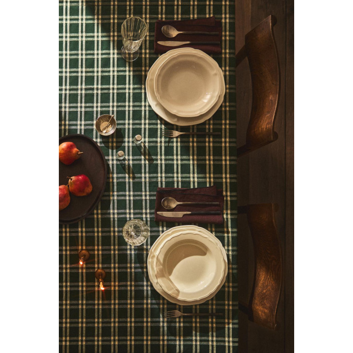 Разноцветный хлопковый рождественский скатерть