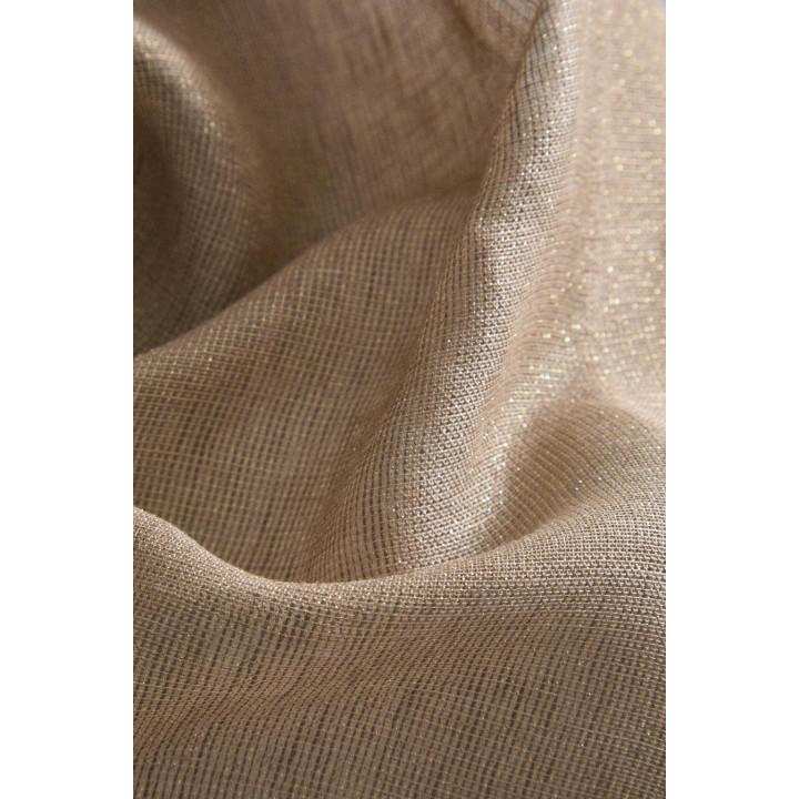 Льняная рождественская скатерть с металлической нитью