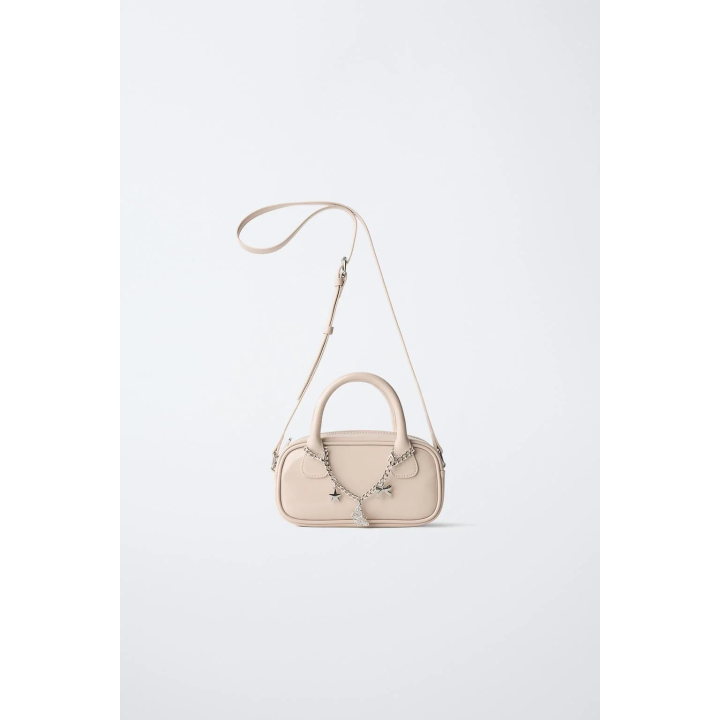 СУМКА-БОУЛИНГ ФОРМАТА МИНИ С ПОДВЕСКОЙ