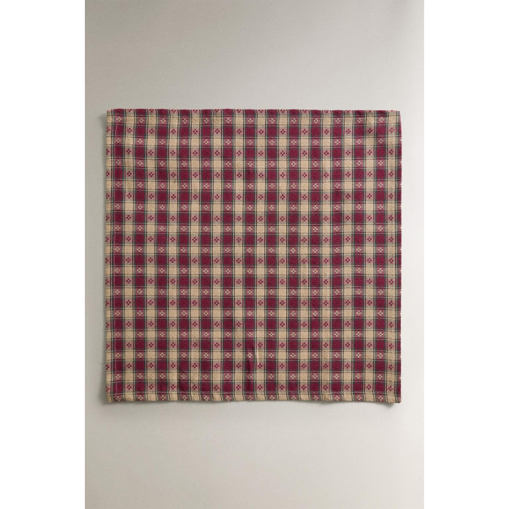 Набор салфеток рождественская клетка с крашеной нитью (набор из 2)