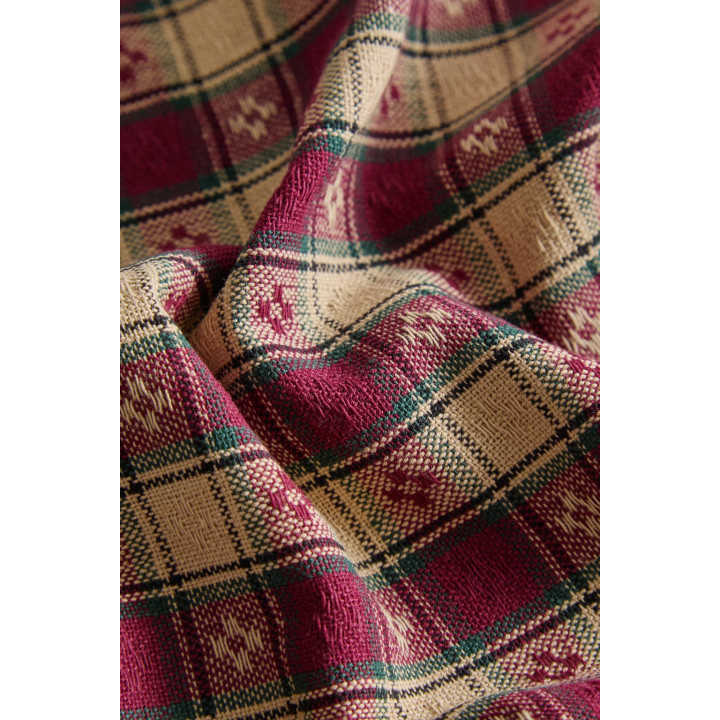 Набор салфеток рождественская клетка с крашеной нитью (набор из 2)