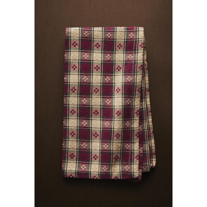 Набор салфеток рождественская клетка с крашеной нитью (набор из 2)