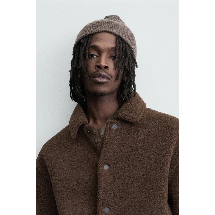 КУРТКА-РУБАШКА ИЗ ИСКУССТВЕННОЙ ОВЧИНЫ