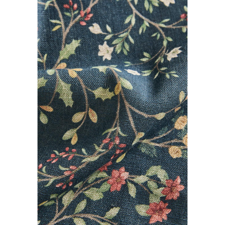 Столовое полотенце из хлопка и льна с цветочным рождественским узором