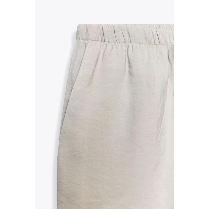 БРЮКИ-ПАЛАЦЦО ИЗ СТРУЯЩЕЙСЯ ТКАНИ