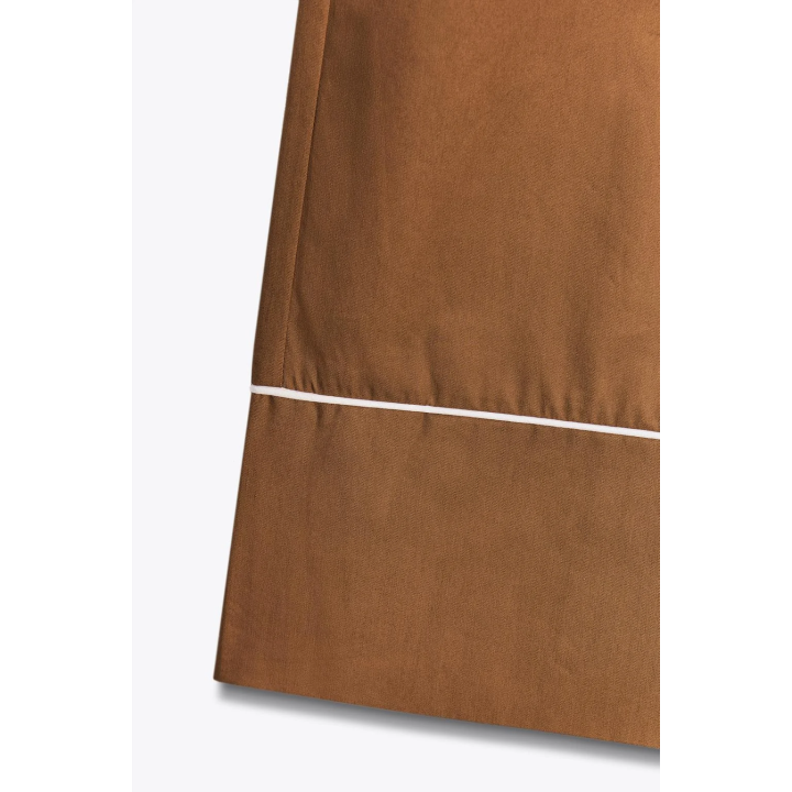 БРЮКИ ИЗ ПОПЛИНА С ОТДЕЛКОЙ