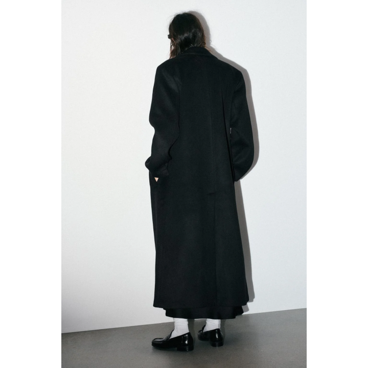 УДЛИНЕННОЕ ПАЛЬТО ИЗ СМЕСОВОЙ ШЕРСТИ