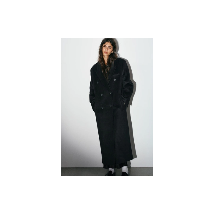 УДЛИНЕННОЕ ПАЛЬТО ИЗ СМЕСОВОЙ ШЕРСТИ