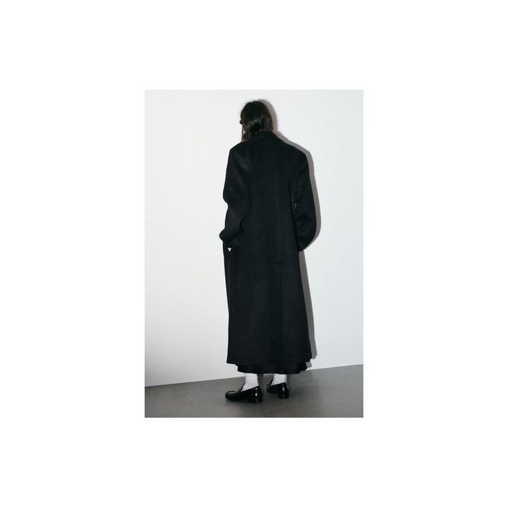 УДЛИНЕННОЕ ПАЛЬТО ИЗ СМЕСОВОЙ ШЕРСТИ