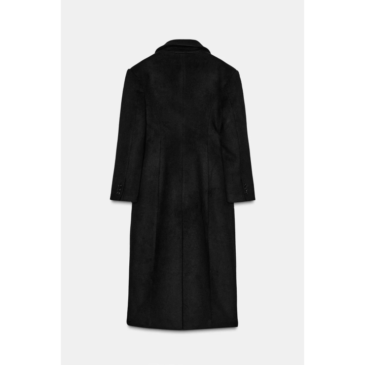 Пальто из шерстяно-шелкового смесового материала
