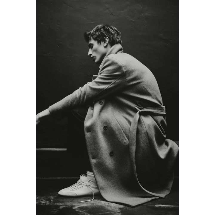 ПАЛЬТО ИЗ СМЕСОВОЙ ШЕРСТИ С ВОРОТНИКОМ ИЗ ИСКУССТВЕННОГО МЕХА