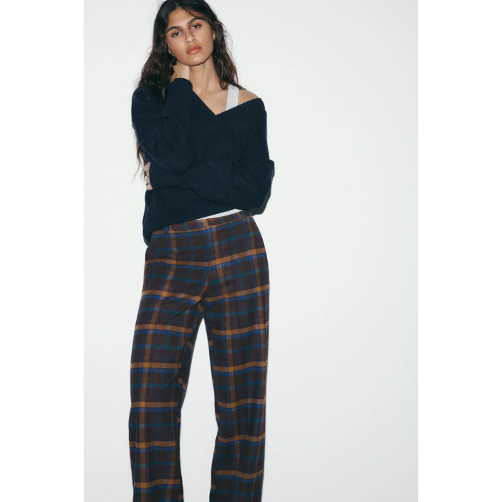 БРЮКИ ИЗ ШЕРСТИ В КЛЕТКУ