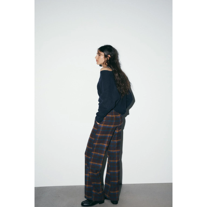 БРЮКИ ИЗ ШЕРСТИ В КЛЕТКУ