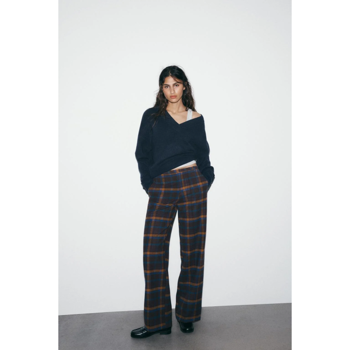 БРЮКИ ИЗ ШЕРСТИ В КЛЕТКУ