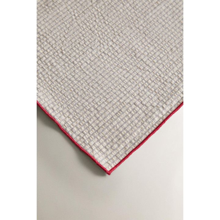 Хлопковое скатерть с вышивкой красочного рождественского дерева