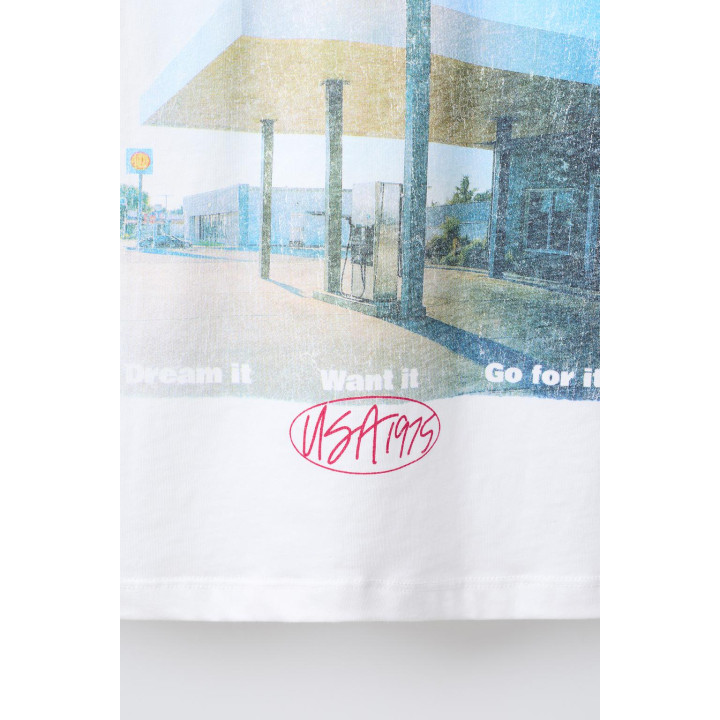 Свитшот с принтом бензозаправки