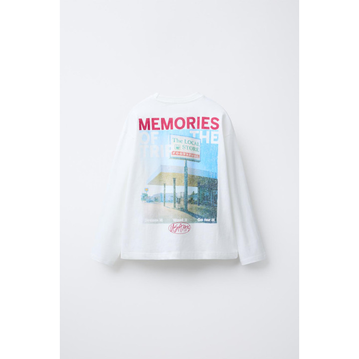 Футболка с принтом бензозаправочной станции