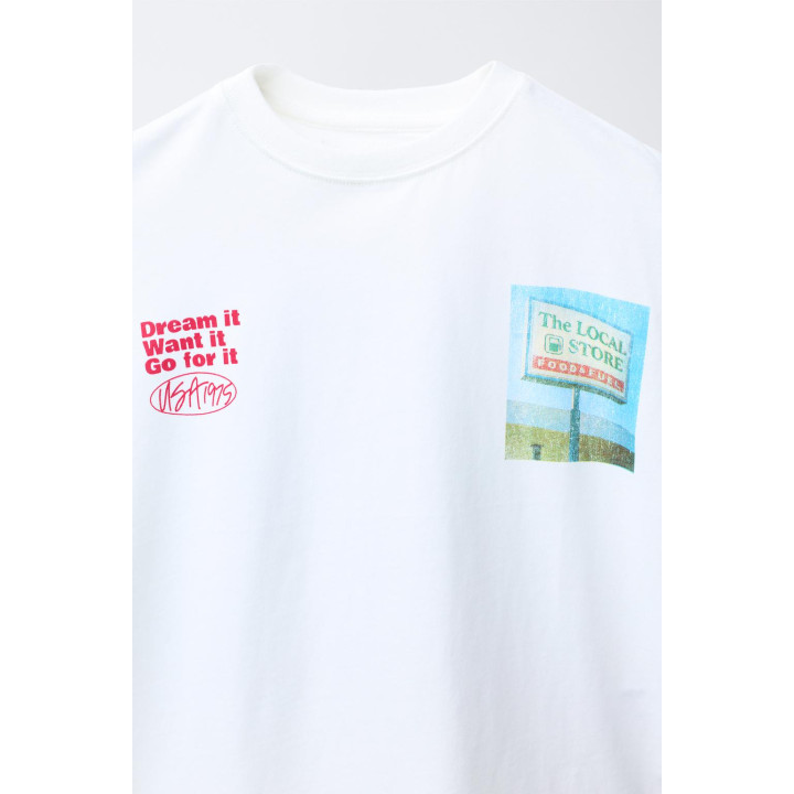 Футболка с принтом бензозаправочной станции