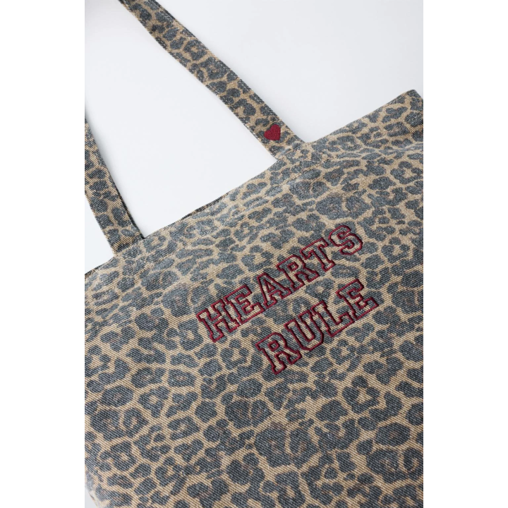 СУМКА-ШОПЕР С АНИМАЛИСТИЧЕСКИМ ПРИНТОМ