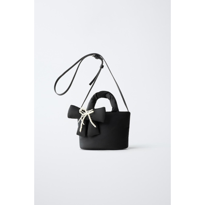 НЕЙЛОНОВАЯ СУМКА-МЕССЕНДЖЕР С БАНТОМ