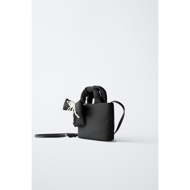 НЕЙЛОНОВАЯ СУМКА-МЕССЕНДЖЕР С БАНТОМ