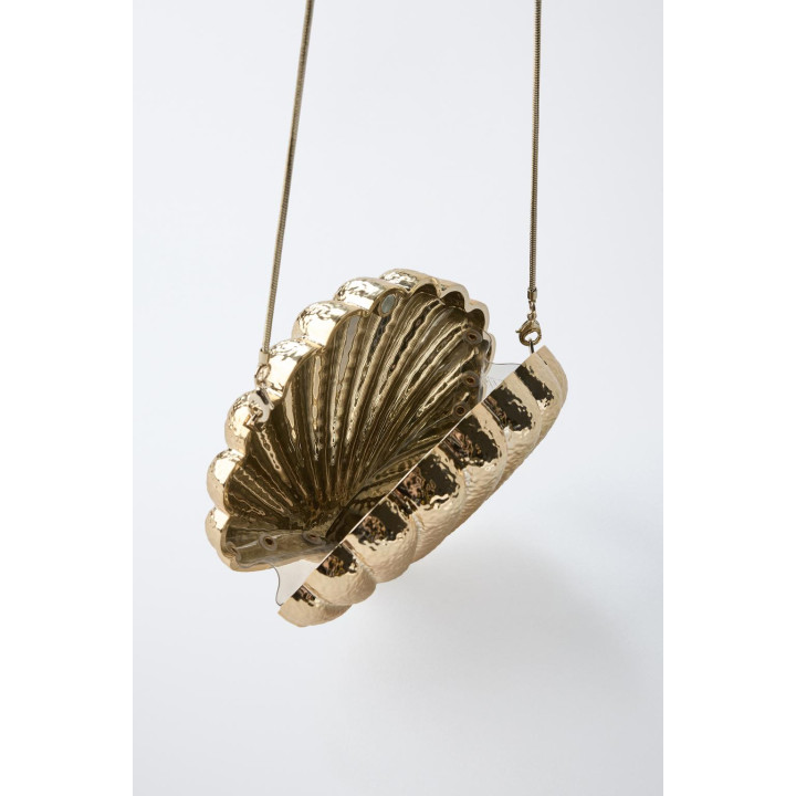 СУМКА С ПЛЕЧЕВЫМ РЕМНЕМ И МЕТАЛЛИЧЕСКИМ БЛЕСКОМ