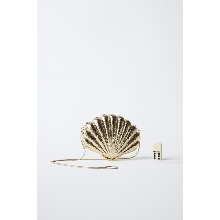 СУМКА С ПЛЕЧЕВЫМ РЕМНЕМ И МЕТАЛЛИЧЕСКИМ БЛЕСКОМ