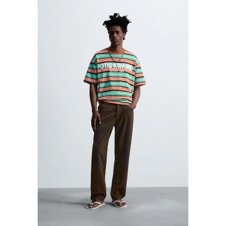 ФУТБОЛКА В ПОЛОСКУ С ВЫШИВКОЙ © OTIS KWAME KYE QUAICOE