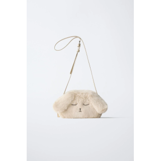 СУМКА-РЮКЗАК «КРОЛИК» ИЗ ИСКУССТВЕННОГО МЕХА