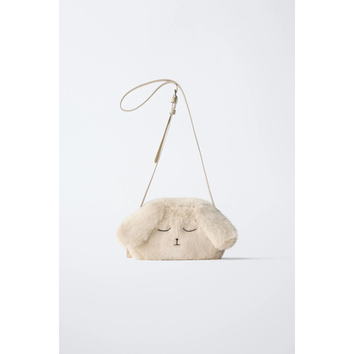 СУМКА-РЮКЗАК «КРОЛИК» ИЗ ИСКУССТВЕННОГО МЕХА