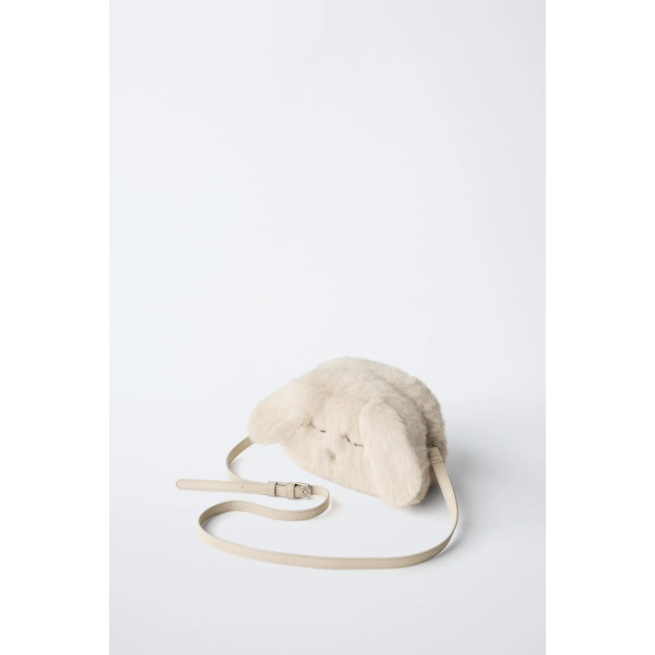 СУМКА-РЮКЗАК «КРОЛИК» ИЗ ИСКУССТВЕННОГО МЕХА