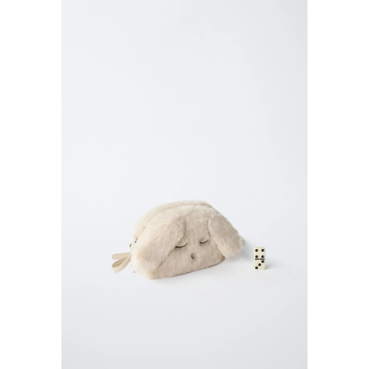 СУМКА-РЮКЗАК «КРОЛИК» ИЗ ИСКУССТВЕННОГО МЕХА