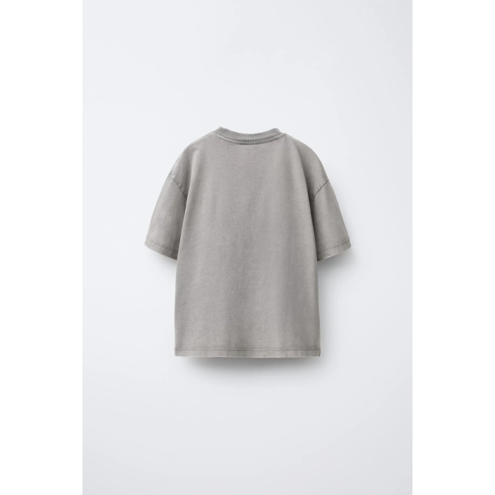 ФУТБОЛКА С ПРИНТОМ  LADY GAGA © И ЭФФЕКТОМ ПОТЕРТОСТИ