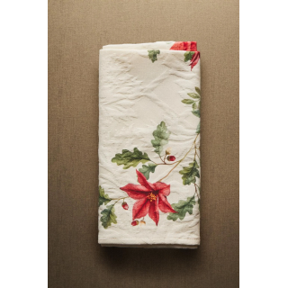 Набор рождественских хлопковых салфеток с цветочным жаккардовым узором (набор из 2)