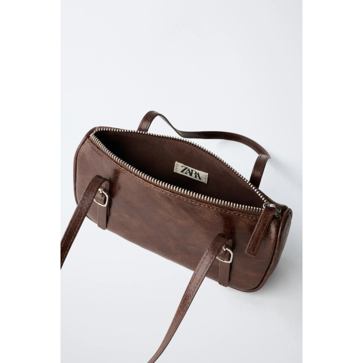 СУМКА С ПЛЕЧЕВЫМ РЕМНЕМ И ПРЯЖКАМИ